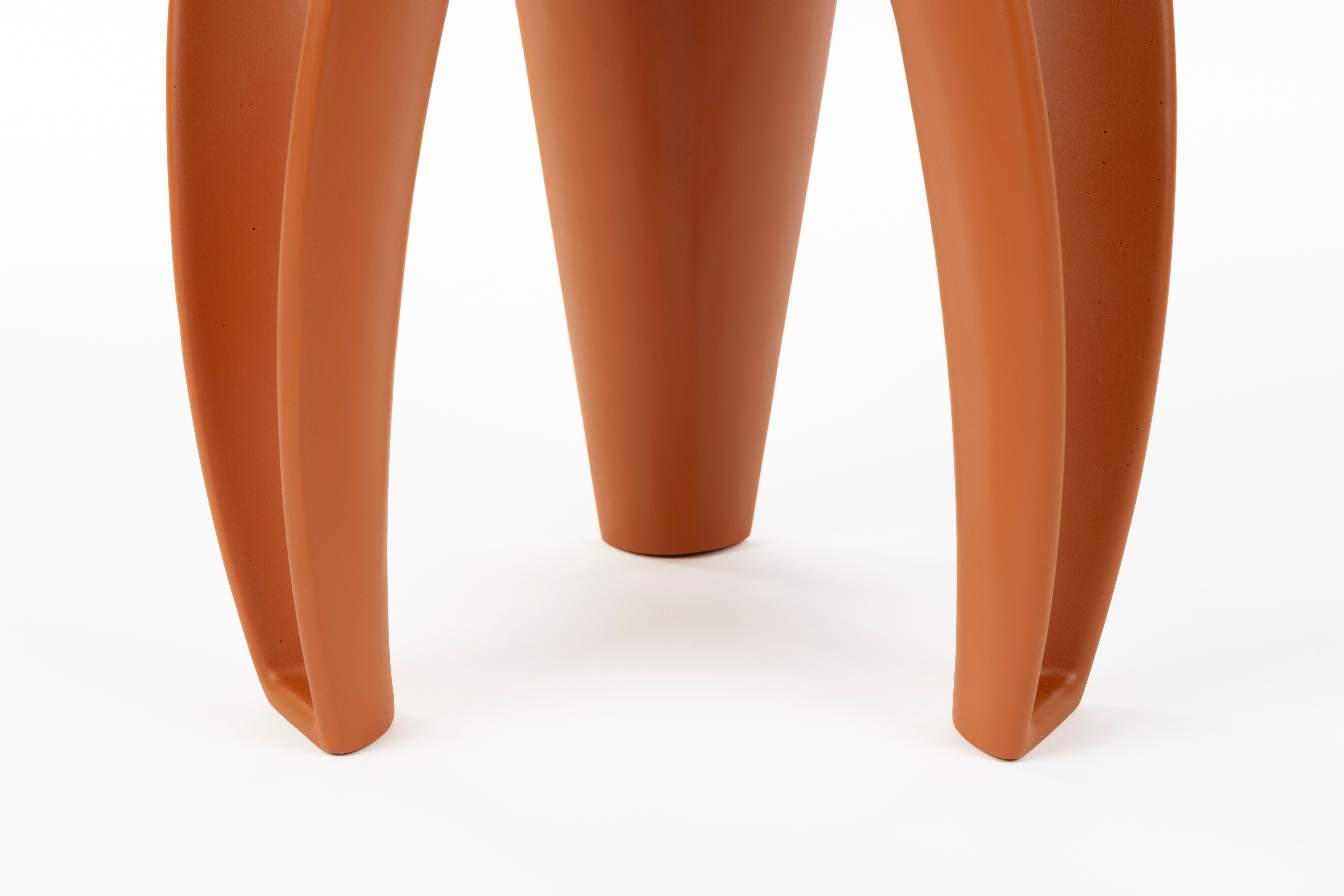 Bold Monkey Hactua Orange Claw Side Table